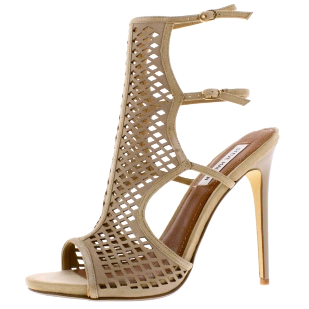 Steve Madden Maylin Suede Caged Dressed Sandal